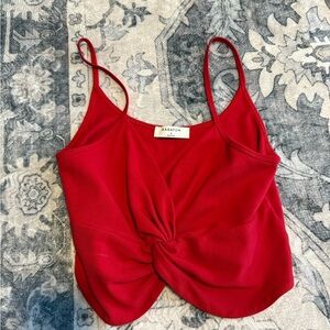 Aritzia Babaton Red Twist Camisole